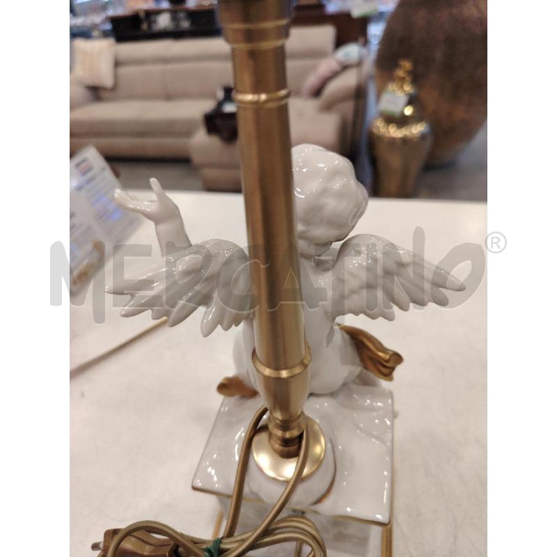 BASE LAMPADA CDM VILLARI PUTTO BIE E ORO | Mercatino dell'Usato Roma eur 5