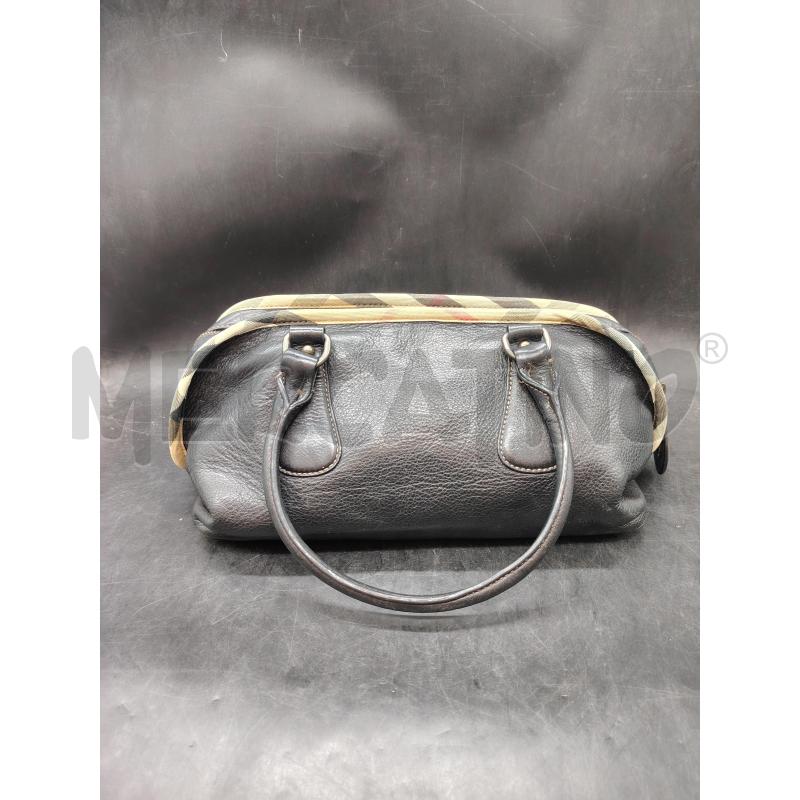 BAULETTO BURBERRYS NERO PROF TARTAN TASCHE | Mercatino dell'Usato Roma eur 2