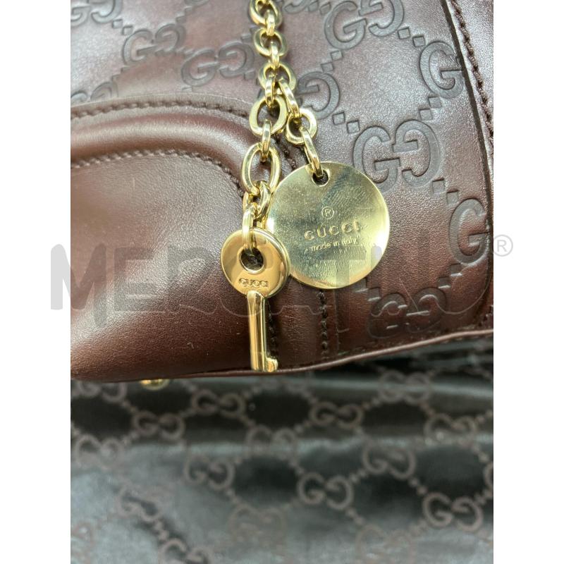 BAULETTO GUCCI MONOGRAM PELLE MARR + CHIAVE CATENELLA | Mercatino dell'Usato Roma eur 3