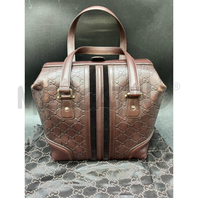 BAULETTO GUCCI MONOGRAM PELLE MARR + CHIAVE CATENELLA | Mercatino dell'Usato Roma eur 4