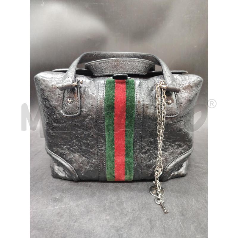 BAULETTO GUCCI STRUZZO NE BANDA RSS VER C/CHIAVE | Mercatino dell'Usato Roma eur 1