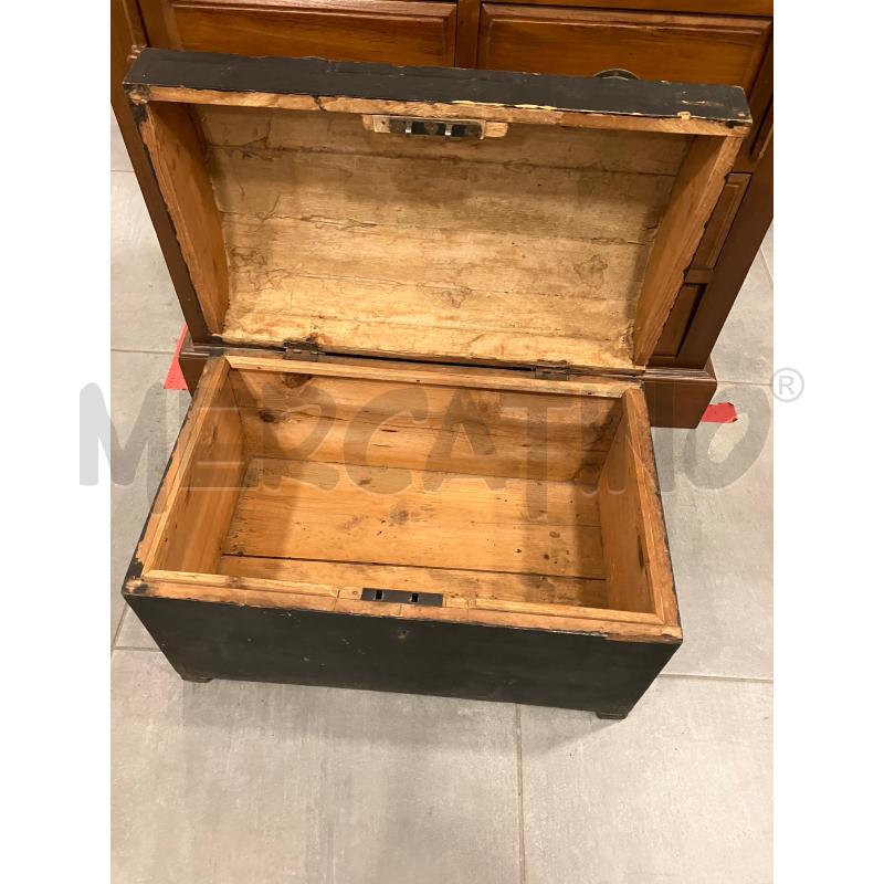 BAULE FORZIERE LEGNO PIC | Mercatino dell'Usato Roma eur 2