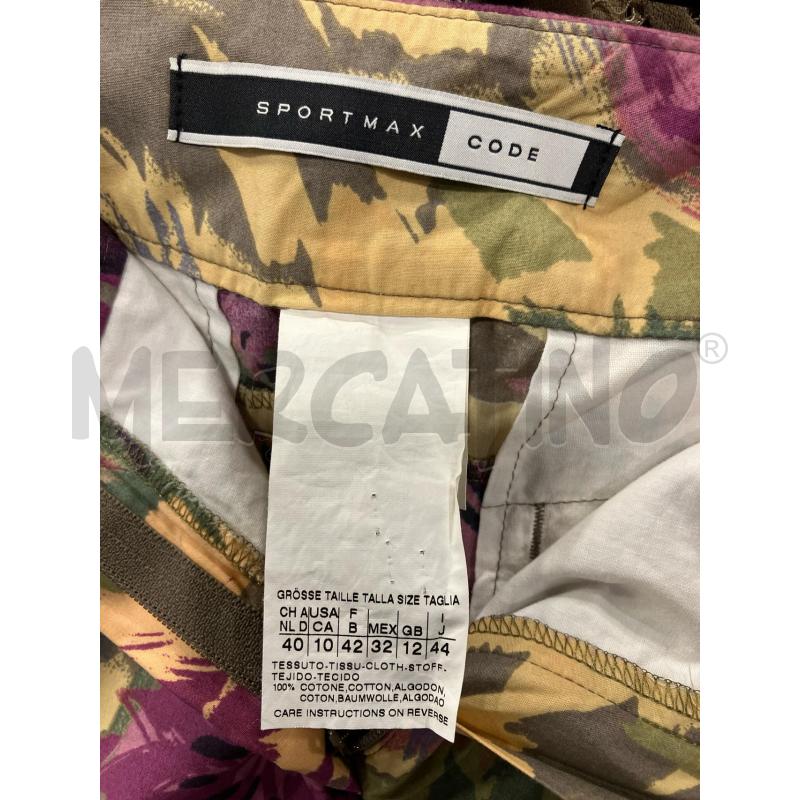 BERMUDA D SPORTMAX GIA FANT FIORI COLOR | Mercatino dell'Usato Roma eur 4