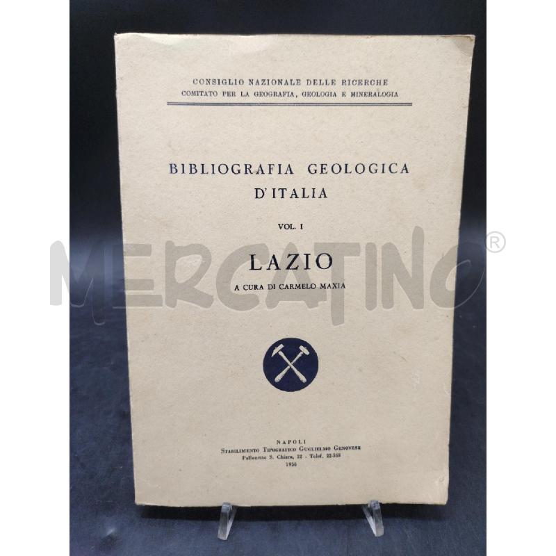 BIBLIOGRAFIA GEOLOGICA D'ITALIA LAZIO | Mercatino dell'Usato Roma eur 1