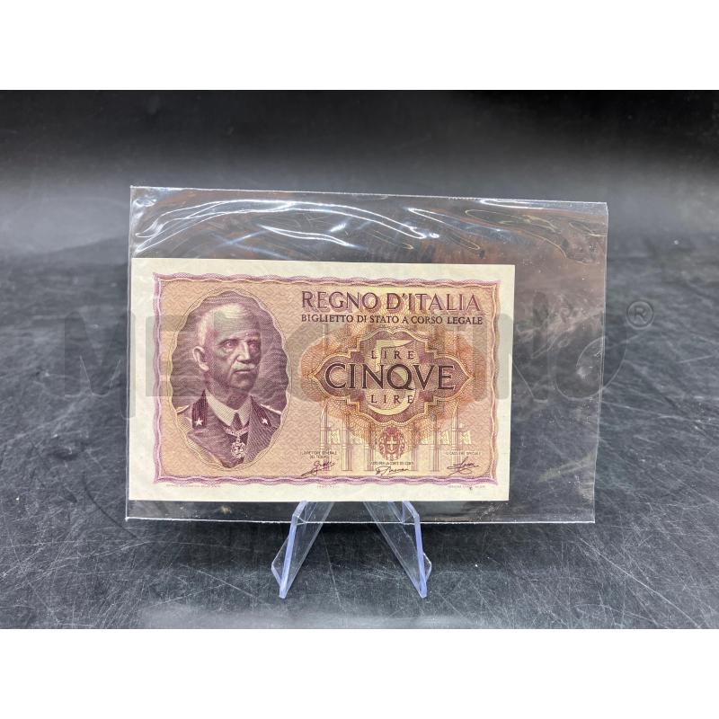 BIGLIETTO DI STATO REGNO 5 LIRE | Mercatino dell'Usato Roma eur 1