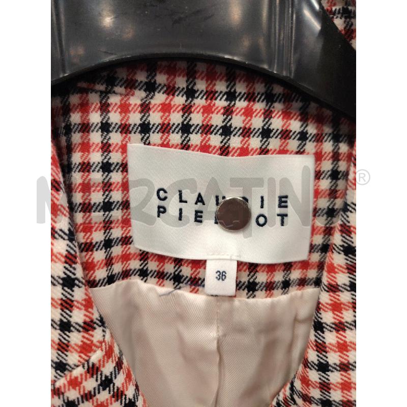 BLAZER D CLAUDIE PIERLOT QUADRI BIA RSS NE  | Mercatino dell'Usato Roma eur 2