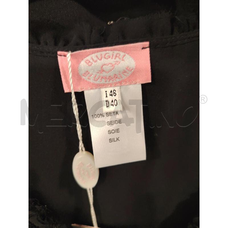BLUSA D BLUGIRL BLUMARINE NE SETA ETICHETTA VOLANT | Mercatino dell'Usato Roma eur 2