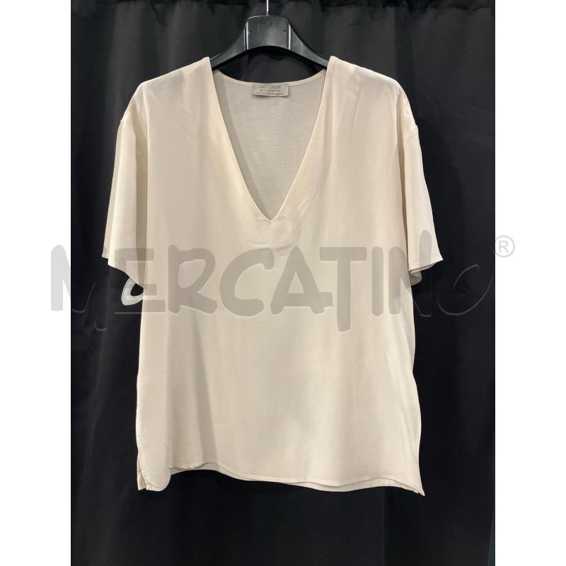BLUSA D FALCONERI BEIGE SETA | Mercatino dell'Usato Roma eur 1