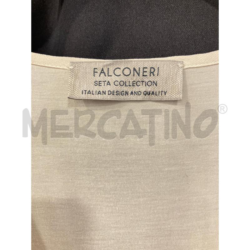 BLUSA D FALCONERI BEIGE SETA | Mercatino dell'Usato Roma eur 2