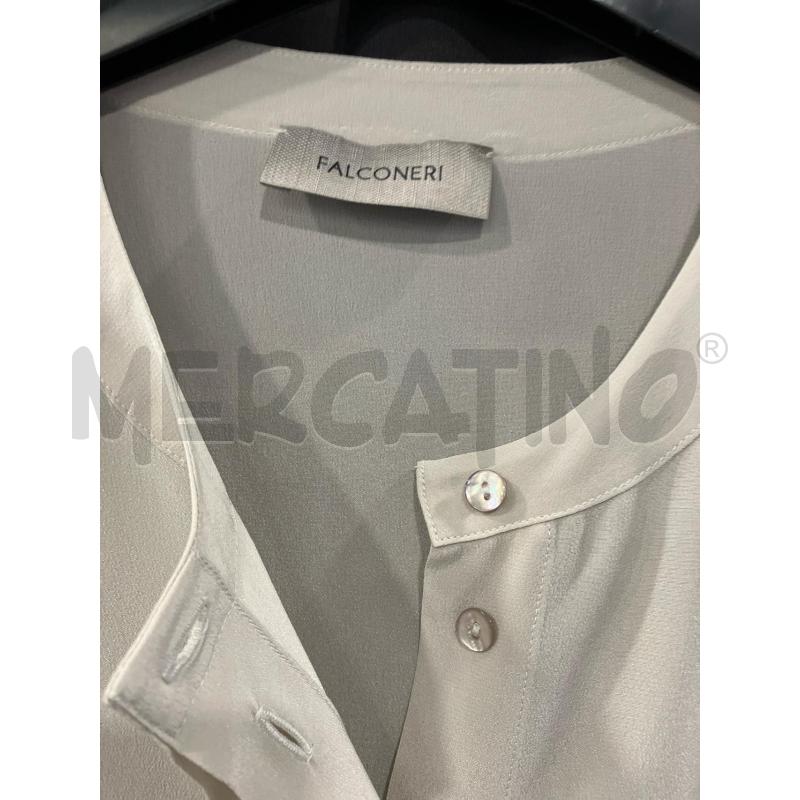 BLUSA D FALCONERI BEIGE SETA MANICA LUNGA | Mercatino dell'Usato Roma eur 2