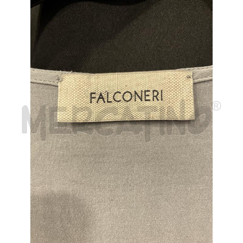 BLUSA D FALCONERI GRI SETA | Mercatino dell'Usato Roma eur 2