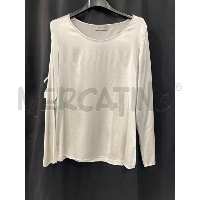 BLUSA D FALCONERI GRI SETA MANICA LUNGA | Mercatino dell'Usato Roma eur 1