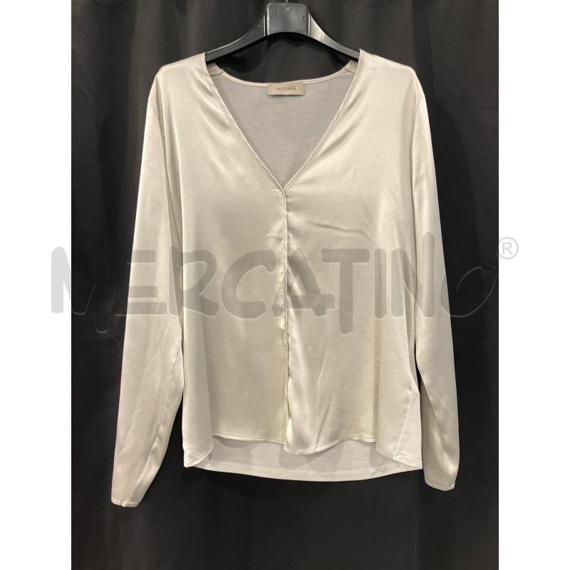 BLUSA D FALCONERI GRI SETA MANICA LUNGA | Mercatino dell'Usato Roma eur 1