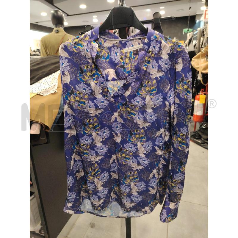 BLUSA D ILARIA BALDETTI VIO FIORI UCCELLI | Mercatino dell'Usato Roma eur 1