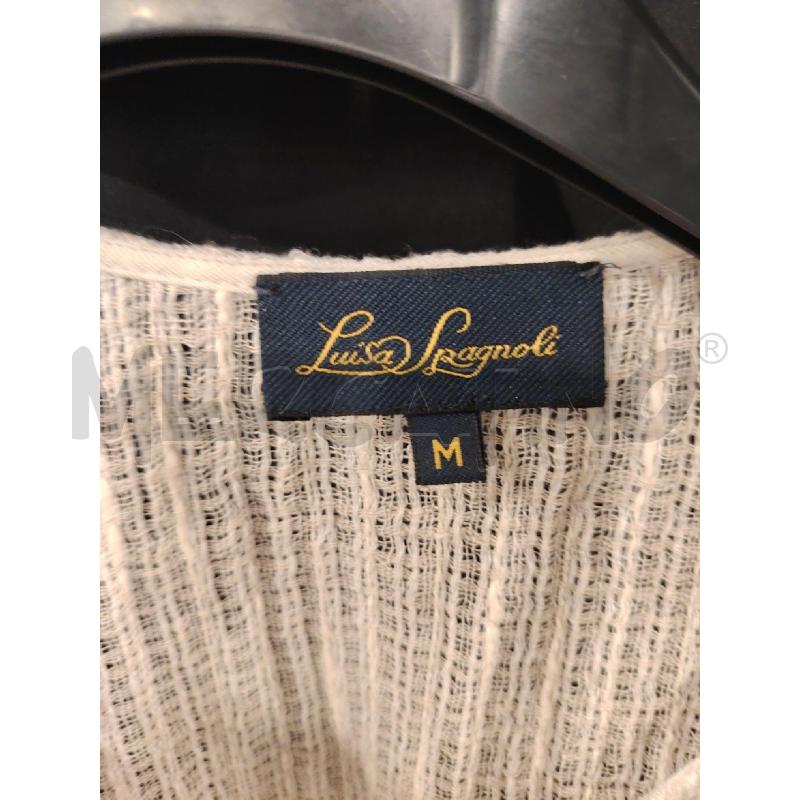 BLUSA D LUISA SPAGNOLI BEIGE LINO | Mercatino dell'Usato Roma eur 2
