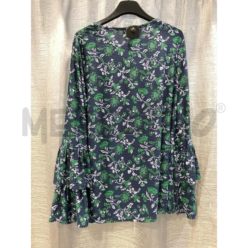 BLUSA D MICHAEL KORS BLU FOGLIE VE  | Mercatino dell'Usato Roma eur 2