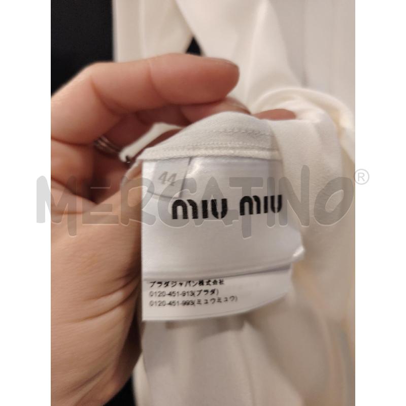 BLUSA D MIU MIU PANNA STRUTTURATA | Mercatino dell'Usato Roma eur 2