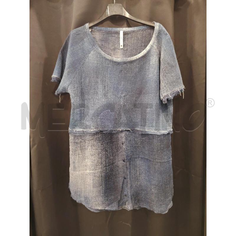 BLUSA D PIANURASTUDIO EFFETTO JEANS BLU | Mercatino dell'Usato Roma eur 1