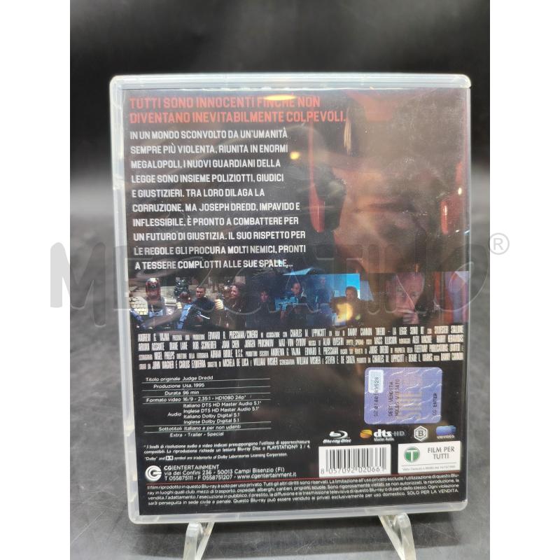 BLU RAY DREDD LA LEGGE SONO IO | Mercatino dell'Usato Roma eur 2