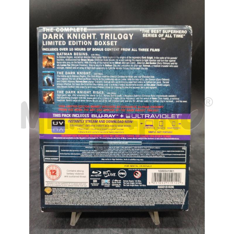 BLU RAY THE DARK KNIGHT TRILOGY | Mercatino dell'Usato Roma eur 2