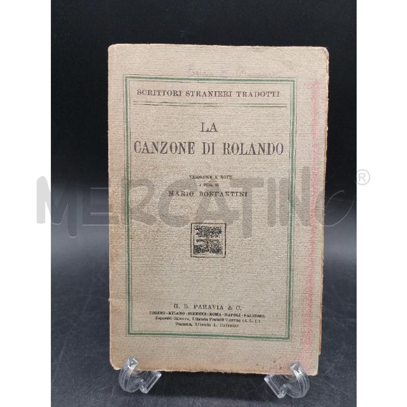 BONFANTINI LA CANZONE DI ROLANDO | Mercatino dell'Usato Roma eur 1