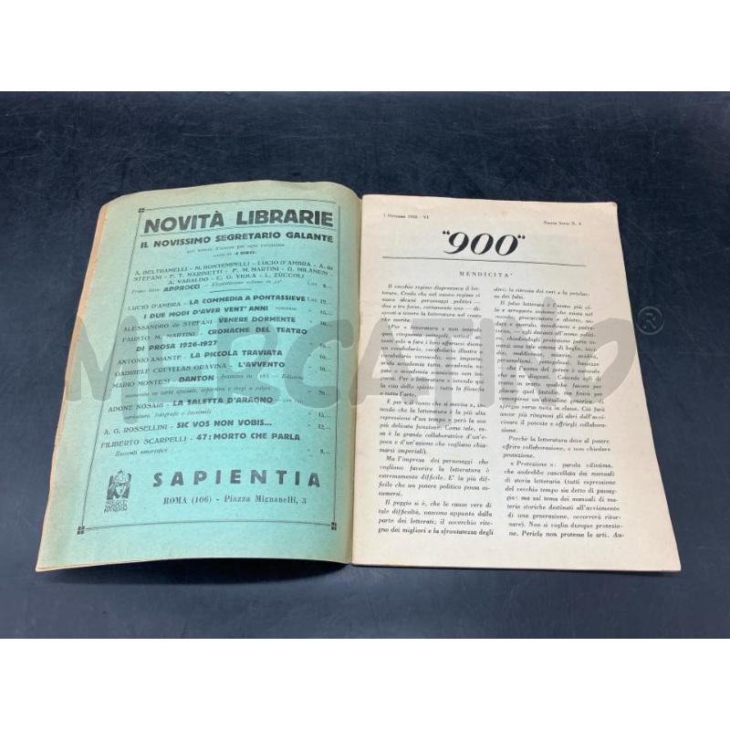 BONTEMPELLI RIVISTA N4 900 ROMA 1928 | Mercatino dell'Usato Roma eur 3