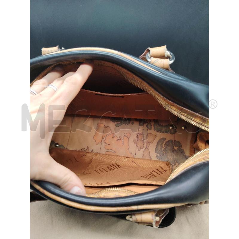 BORSA ALVIERO MARTINI NERA INS MAPPE MARRONI | Mercatino dell'Usato Roma eur 3