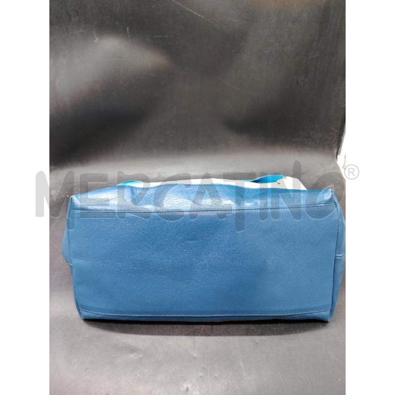 BORSA A SPALLA BALDININI BLU GRIGIO | Mercatino dell'Usato Roma eur 4