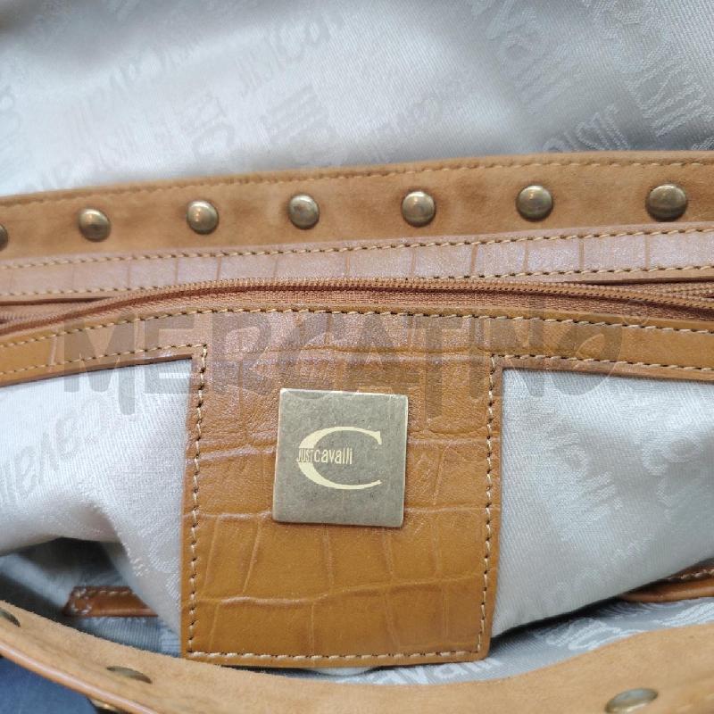BORSA A SPALLA JUST CAVALLI SCAMO BEIGE PELO NAPPE | Mercatino dell'Usato Roma eur 5