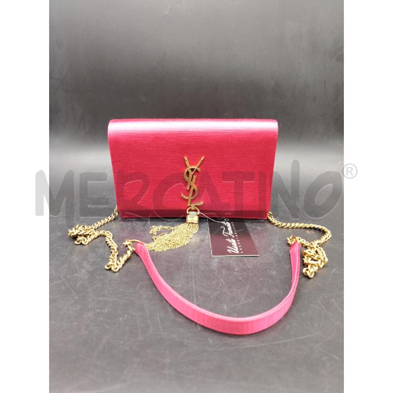 BORSA A TRACOLLA SAINT LAURENT KATE SETA RS MONOGRAM | Mercatino dell'Usato Roma eur 1