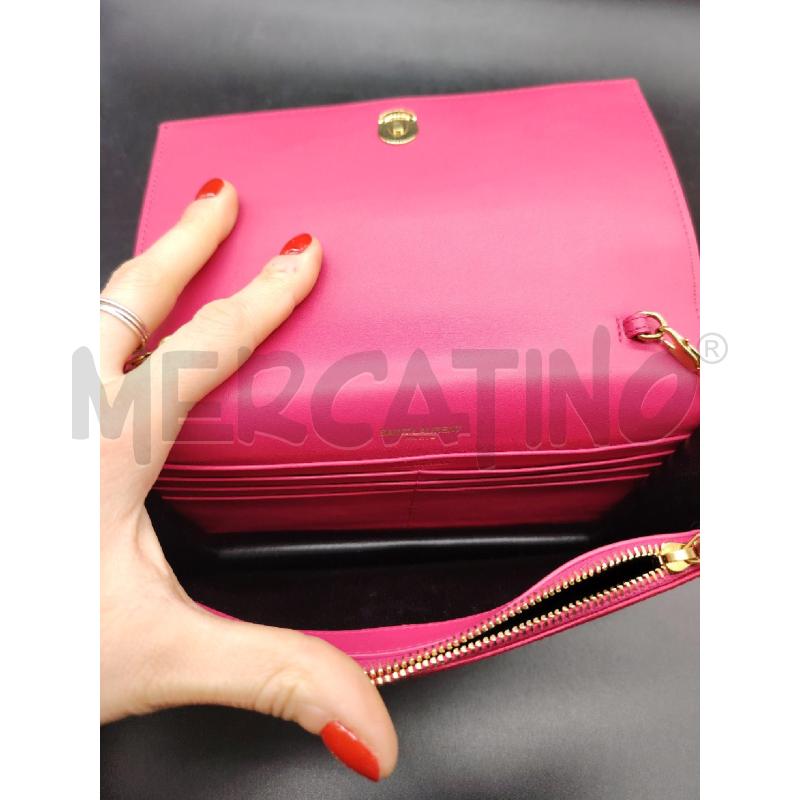 BORSA A TRACOLLA SAINT LAURENT KATE SETA RS MONOGRAM | Mercatino dell'Usato Roma eur 4