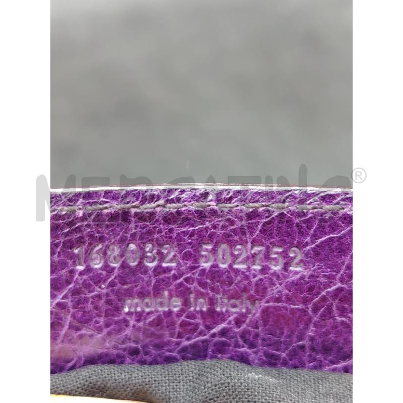BORSA BALENCIAGA TRAPUNTATA VIOLA DETT MET 162032 502752 | Mercatino dell'Usato Roma eur 5
