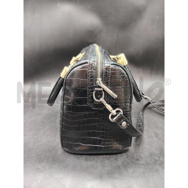 BORSA BAULETTO LIU JO NERA EFFETTO COCCO | Mercatino dell'Usato Roma eur 3