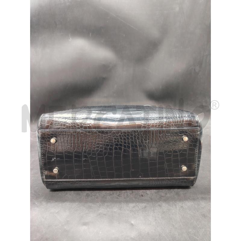 BORSA BAULETTO LIU JO NERA EFFETTO COCCO | Mercatino dell'Usato Roma eur 5