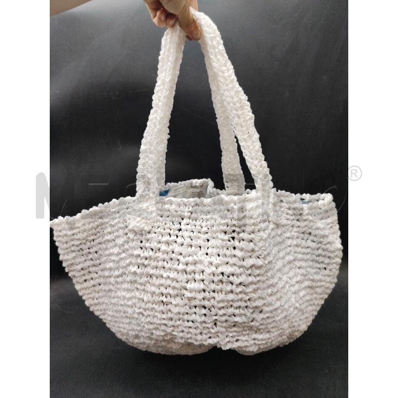 BORSA BIANCO INT NIDO APE PETROLIO | Mercatino dell'Usato Roma eur 2
