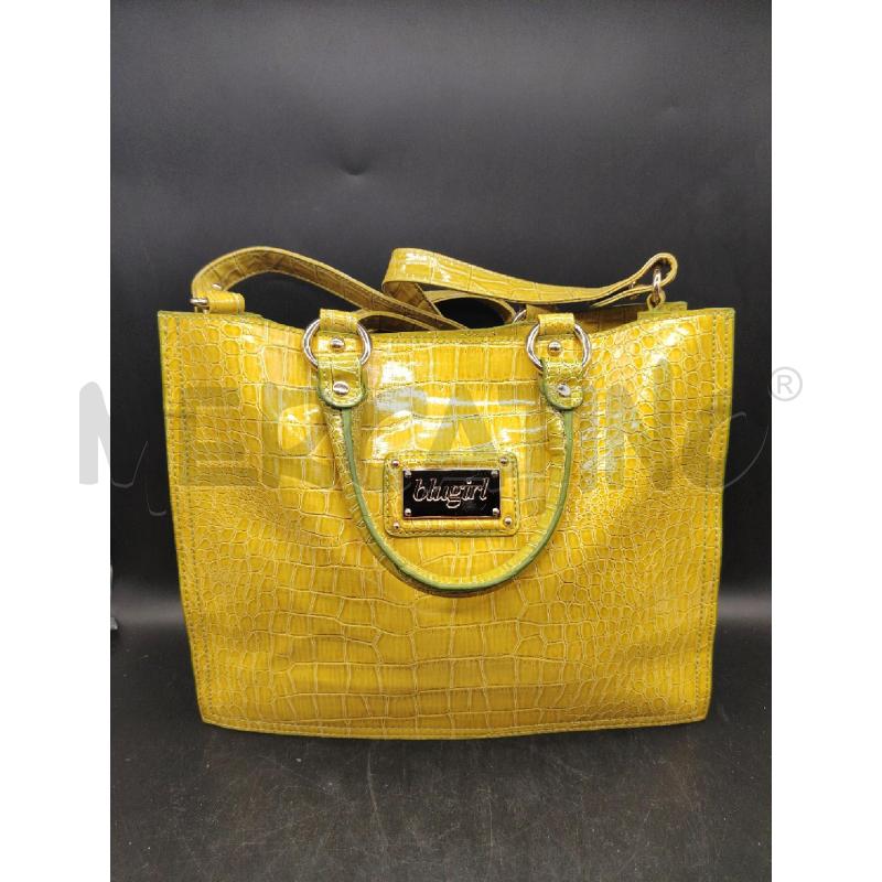 BORSA BLUGIRL BLUMARINE GIA VERNICE EFFETTO COCCO | Mercatino dell'Usato Roma eur 1