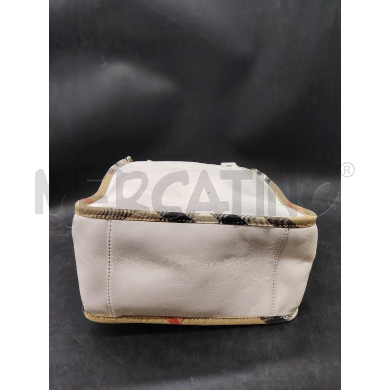 BORSA BURBERRYS FREYA BIANCO PROF TARTAN | Mercatino dell'Usato Roma eur 3