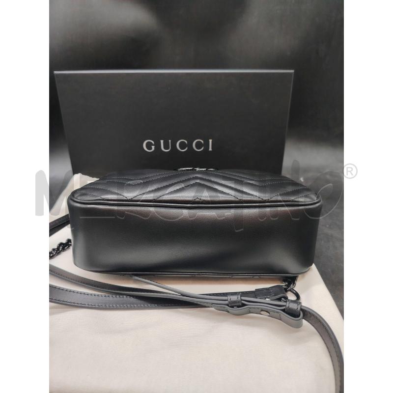 BORSA CAMERA BAG GUCCI MARMONT GG NERA 447632213317  | Mercatino dell'Usato Roma eur 3