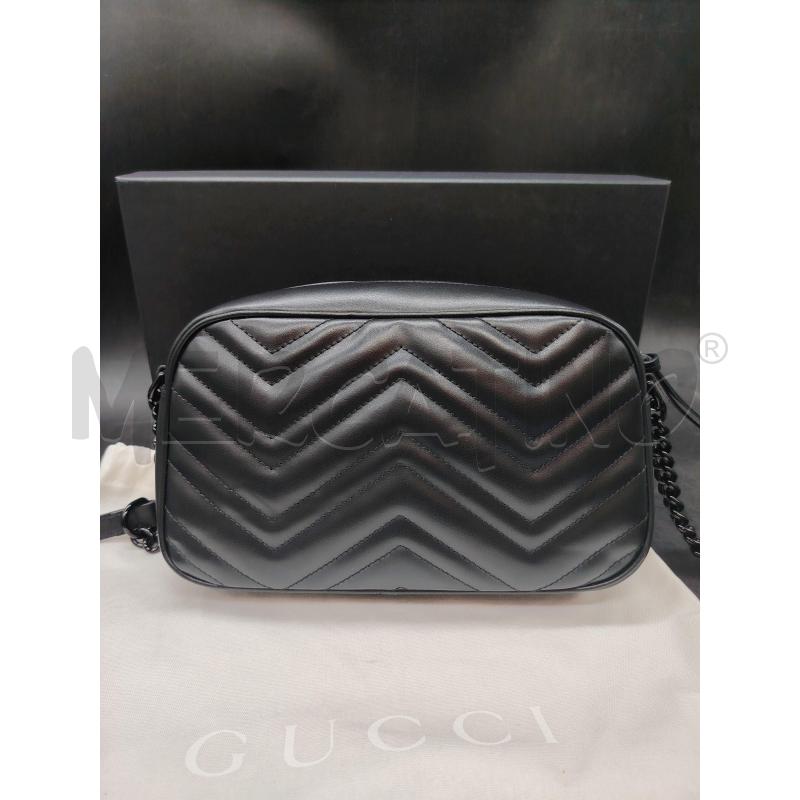 BORSA CAMERA BAG GUCCI MARMONT GG NERA 447632213317  | Mercatino dell'Usato Roma eur 4