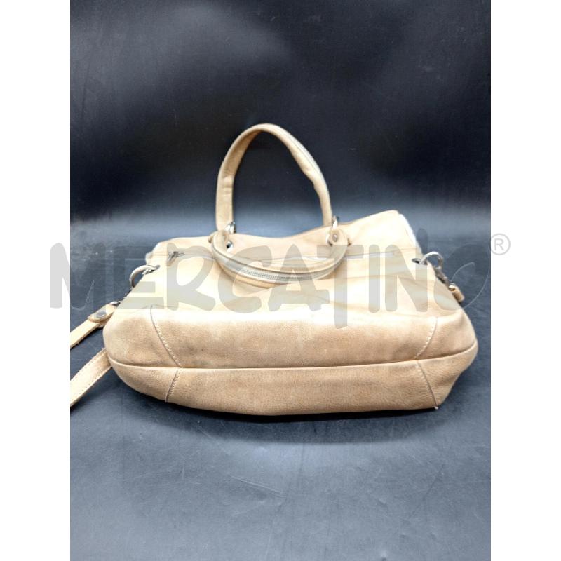 BORSA CARLO CECCHINI MARRONE PELLE + TRACOLLA | Mercatino dell'Usato Roma eur 4