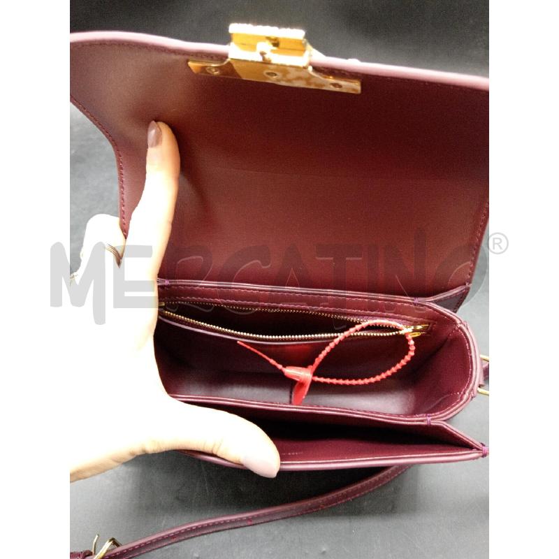 BORSA CELINE MINI TRIOMPHE PELLE BORDEAUX | Mercatino dell'Usato Roma eur 4