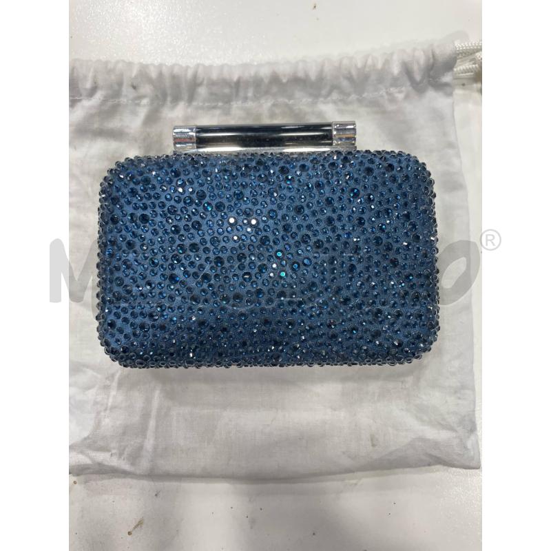 BORSA CERIMONIA VON FURSTENBERG BLU BRILL  | Mercatino dell'Usato Roma eur 2