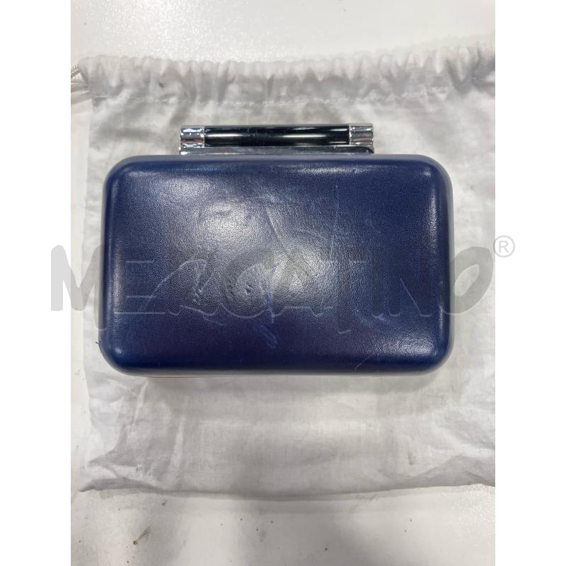 BORSA CERIMONIA VON FURSTENBERG BLU BRILL  | Mercatino dell'Usato Roma eur 3