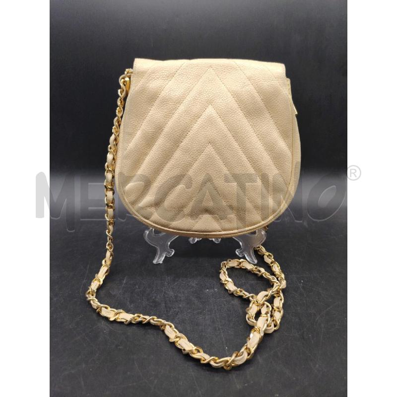 BORSA CHANEL ANNI 90 BEIGE CC DOR | Mercatino dell'Usato Roma eur 2