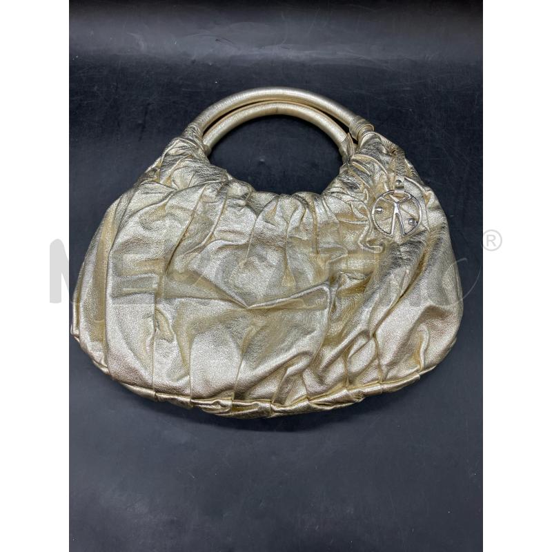 BORSA COCCINELLE DORATA MEZZALUNA | Mercatino dell'Usato Roma eur 1