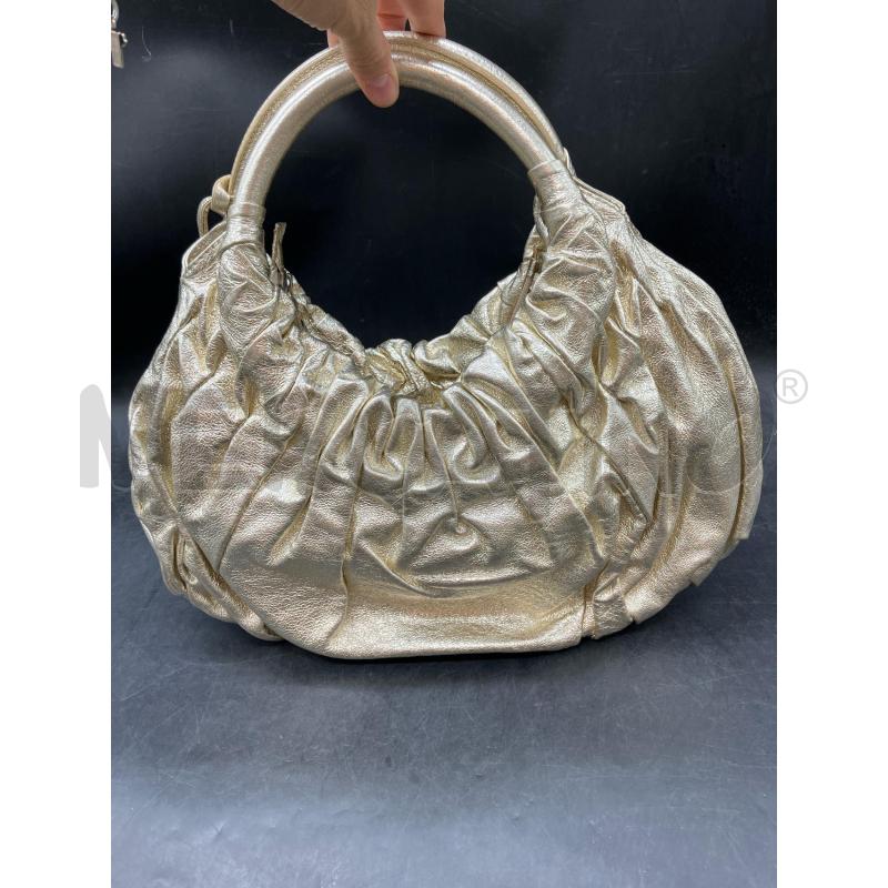 BORSA COCCINELLE DORATA MEZZALUNA | Mercatino dell'Usato Roma eur 2
