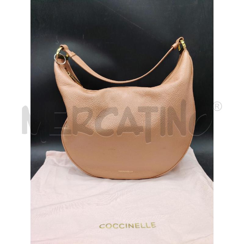 BORSA COCCINELLE MEZZALUNA MALVA | Mercatino dell'Usato Roma eur 1