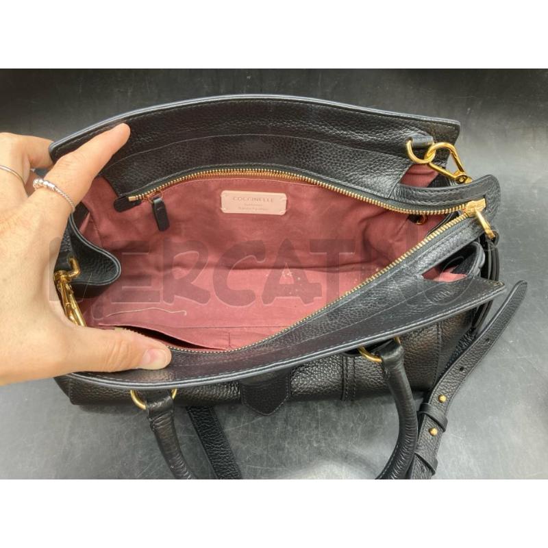 BORSA COCCINELLE NER FIBBIA DETT DOR | Mercatino dell'Usato Roma eur 4