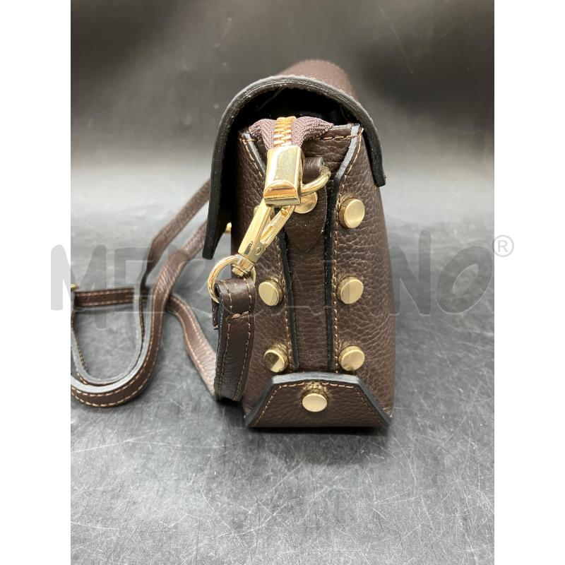 BORSA COMPAGNIA TOSCANA PELLE MARR + TRACOLLA | Mercatino dell'Usato Roma eur 2