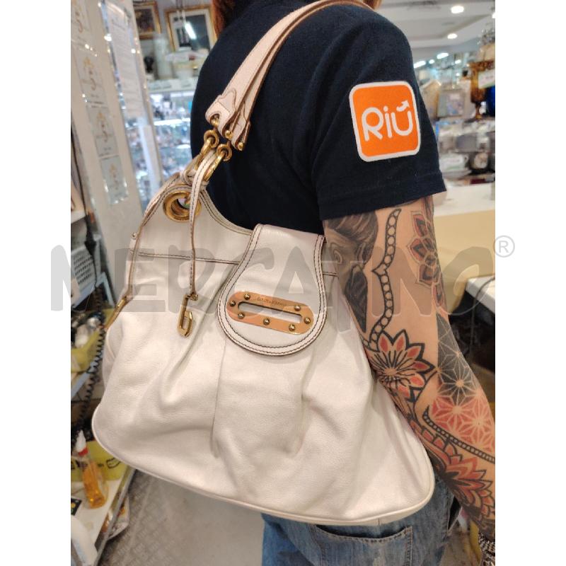 BORSA DOLCE&GABBANA BIANCO DETT DOR | Mercatino dell'Usato Roma eur 1
